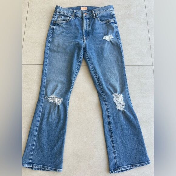 Mother Denim Insider Ankle Flare Bootcut Jeans in Bloom and Doom Size 27 - Picture 3 of 13